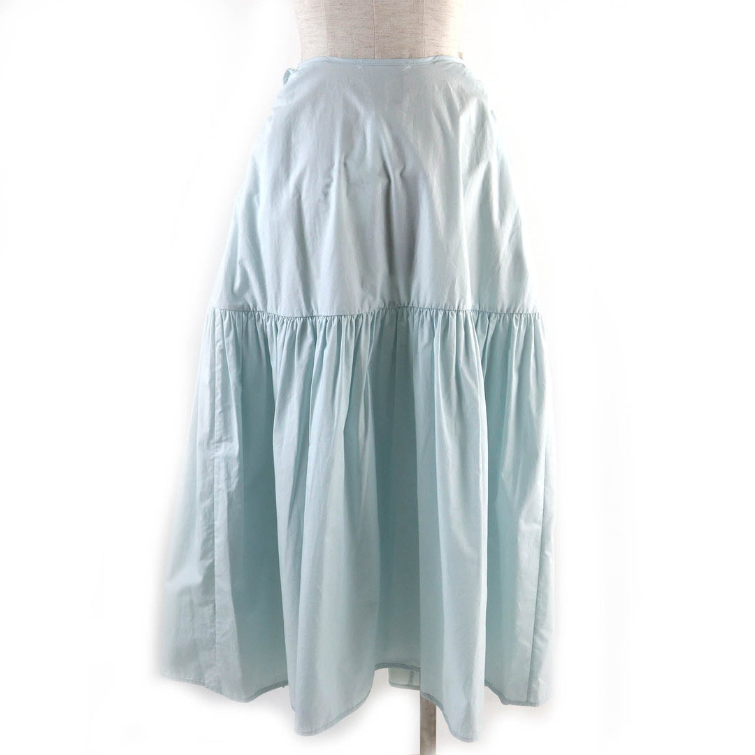CECILIE BAHNSEN skirt Main: 100% cotton Light blue LILLY SKIRE Women UK 8 Used Authentic