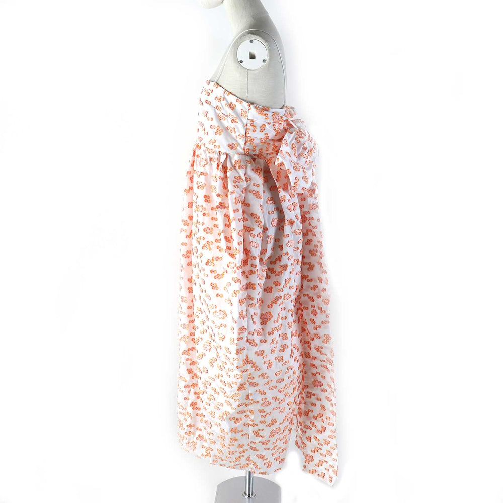 CECILIE BAHNSEN dress Main: 100% polyester Orange white JILLY DRESS Women UK14/US10 Used Authentic