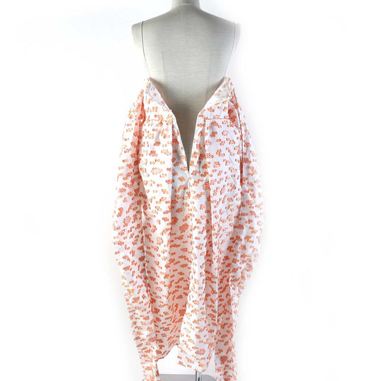 CECILIE BAHNSEN dress Main: 100% polyester Orange white JILLY DRESS Women UK14/US10 Used Authentic