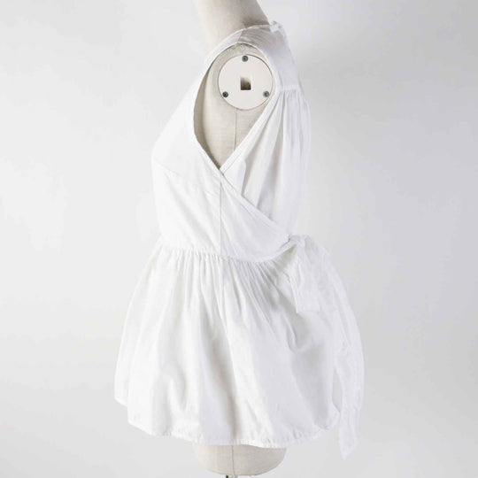 CECILIE BAHNSEN tops 1577-343-8031 Main: 100% cotton white Stainless Steel20-00107 EA TOP Women XS/S Used Authentic
