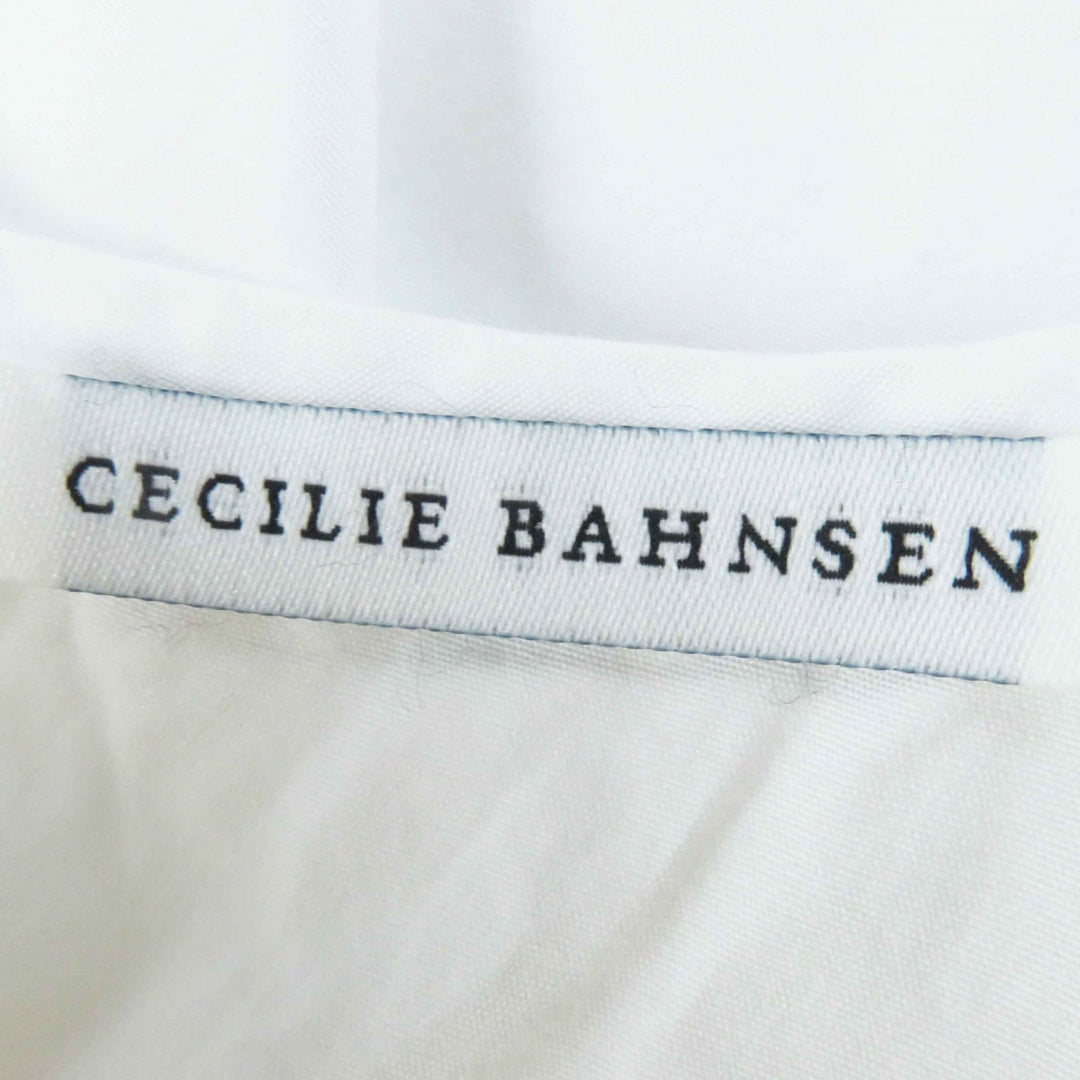 CECILIE BAHNSEN tops 1577-343-8031 Main: 100% cotton white Stainless Steel20-00107 EA TOP Women XS/S Used Authentic