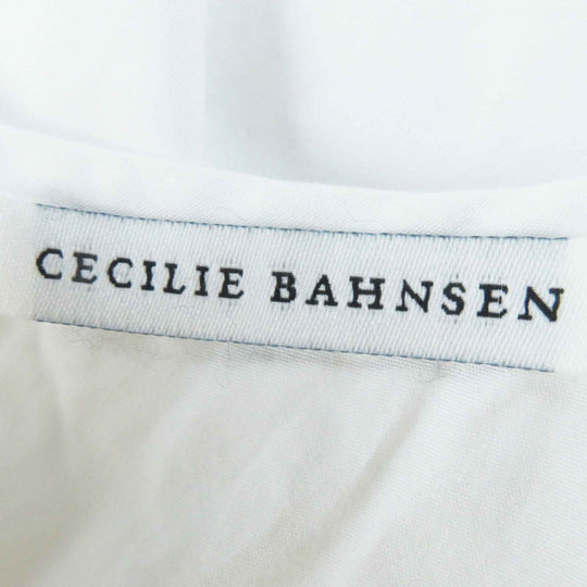 CECILIE BAHNSEN tops 1577-343-8031 Main: 100% cotton white Stainless Steel20-00107 EA TOP Women XS/S Used Authentic