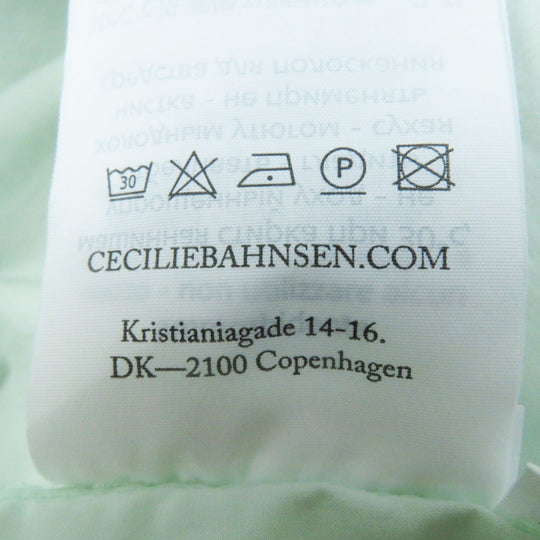 CECILIE BAHNSEN one piece RTW0064 Main: 100% cotton Light green PRIMEROSE DRESS Women 6 Used Authentic