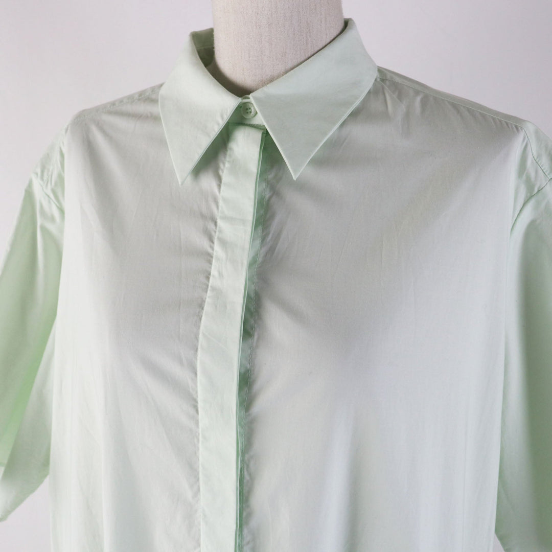 CECILIE BAHNSEN one piece RTW0064 Main: 100% cotton Light green PRIMEROSE DRESS Women 6 Used Authentic