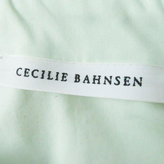 CECILIE BAHNSEN one piece RTW0064 Main: 100% cotton Light green PRIMEROSE DRESS Women 6 Used Authentic