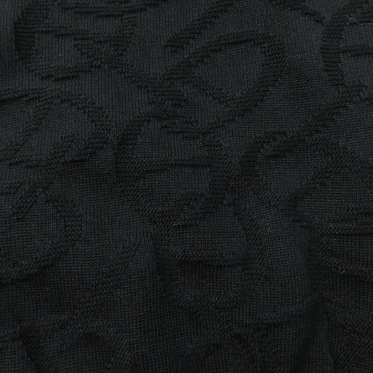 HERMES cardigan 4E2730DC Main: 57% silk, Main: 43% cotton black NAOUSS Women 38 Used Authentic