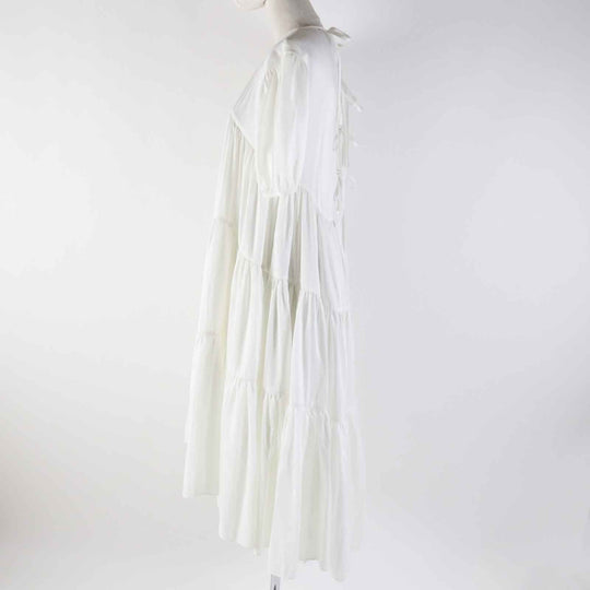 CECILIE BAHNSEN one piece Main: 50% polyester, Main: 50% polyamide white ESME DRESS Women UK 6 Used Authentic