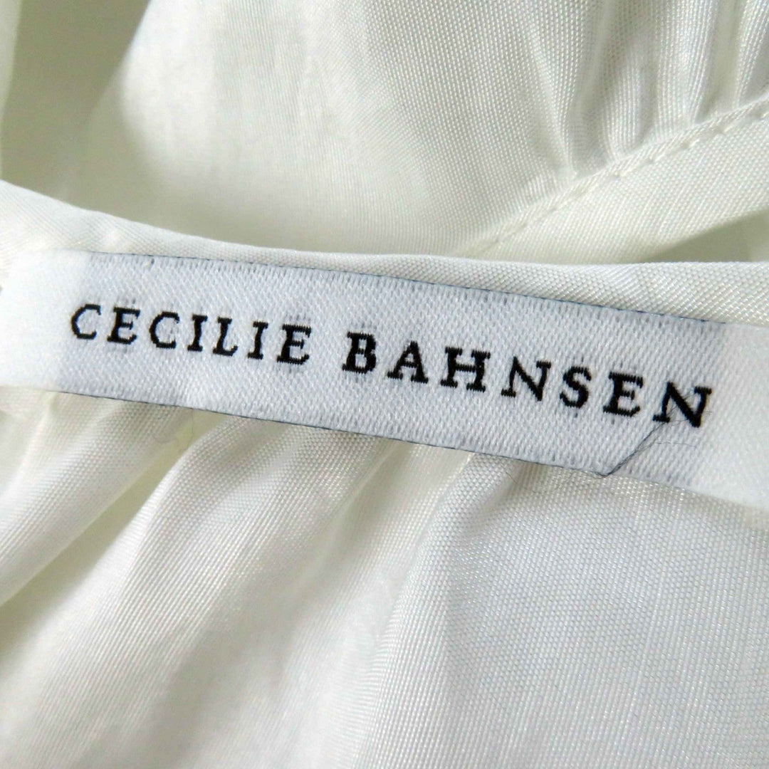CECILIE BAHNSEN one piece Main: 50% polyester, Main: 50% polyamide white ESME DRESS Women UK 6 Used Authentic