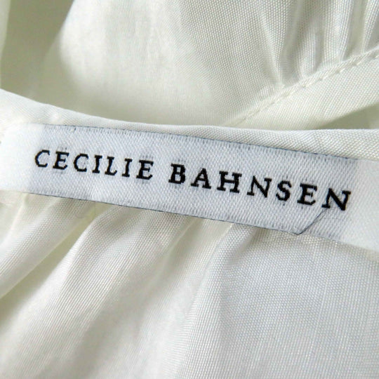 CECILIE BAHNSEN one piece Main: 50% polyester, Main: 50% polyamide white ESME DRESS Women UK 6 Used Authentic