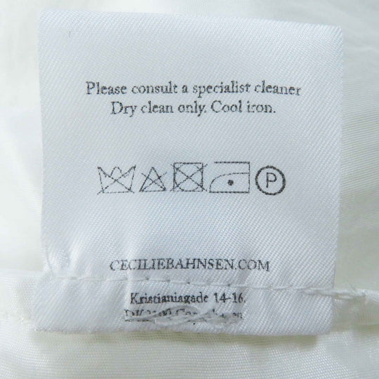 CECILIE BAHNSEN one piece Main: 50% polyester, Main: 50% polyamide white ESME DRESS Women UK 6 Used Authentic
