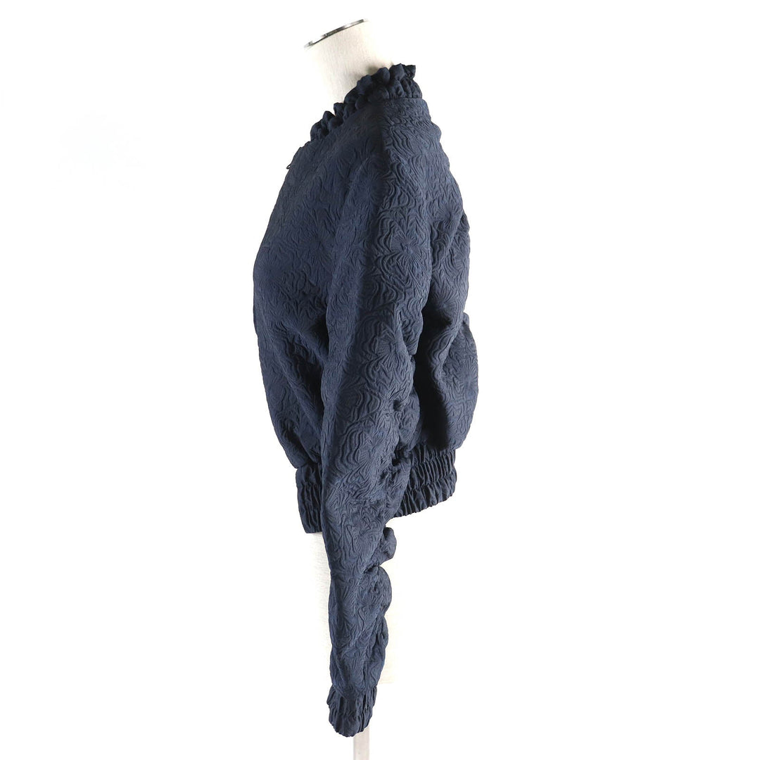 CECILIE BAHNSEN Jacket Outer: 69% nylon, Outer: 31% polyester, Lining: 100% silk Navy DENICE JACKET Women UK 6 Used Authentic