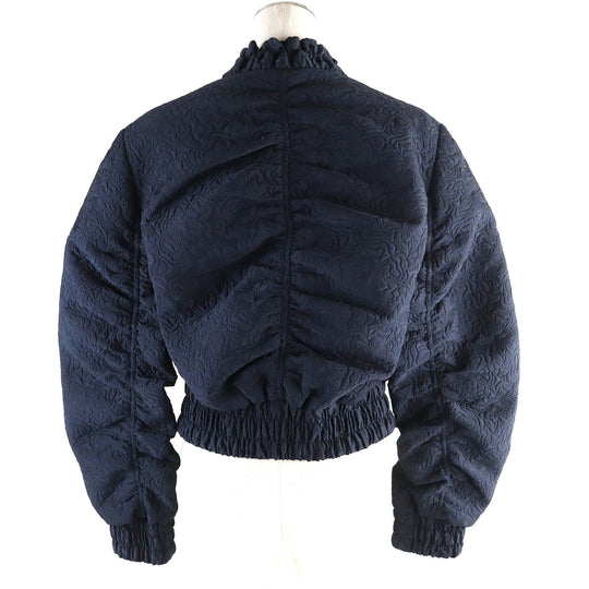 CECILIE BAHNSEN Jacket Outer: 69% nylon, Outer: 31% polyester, Lining: 100% silk Navy DENICE JACKET Women UK 6 Used Authentic
