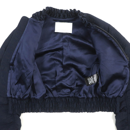 CECILIE BAHNSEN Jacket Outer: 69% nylon, Outer: 31% polyester, Lining: 100% silk Navy DENICE JACKET Women UK 6 Used Authentic
