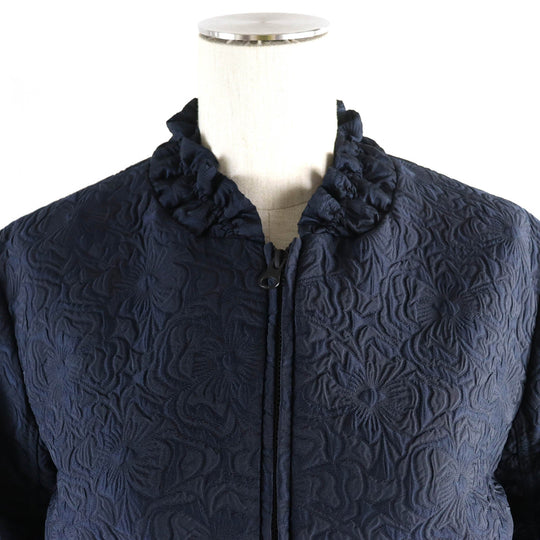 CECILIE BAHNSEN Jacket Outer: 69% nylon, Outer: 31% polyester, Lining: 100% silk Navy DENICE JACKET Women UK 6 Used Authentic