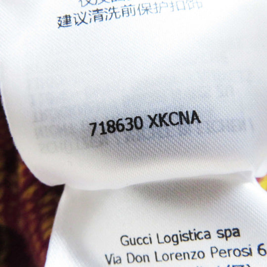 GUCCI one piece 718630 Main: 100% wool Purple yellow Women XS Used Authentic