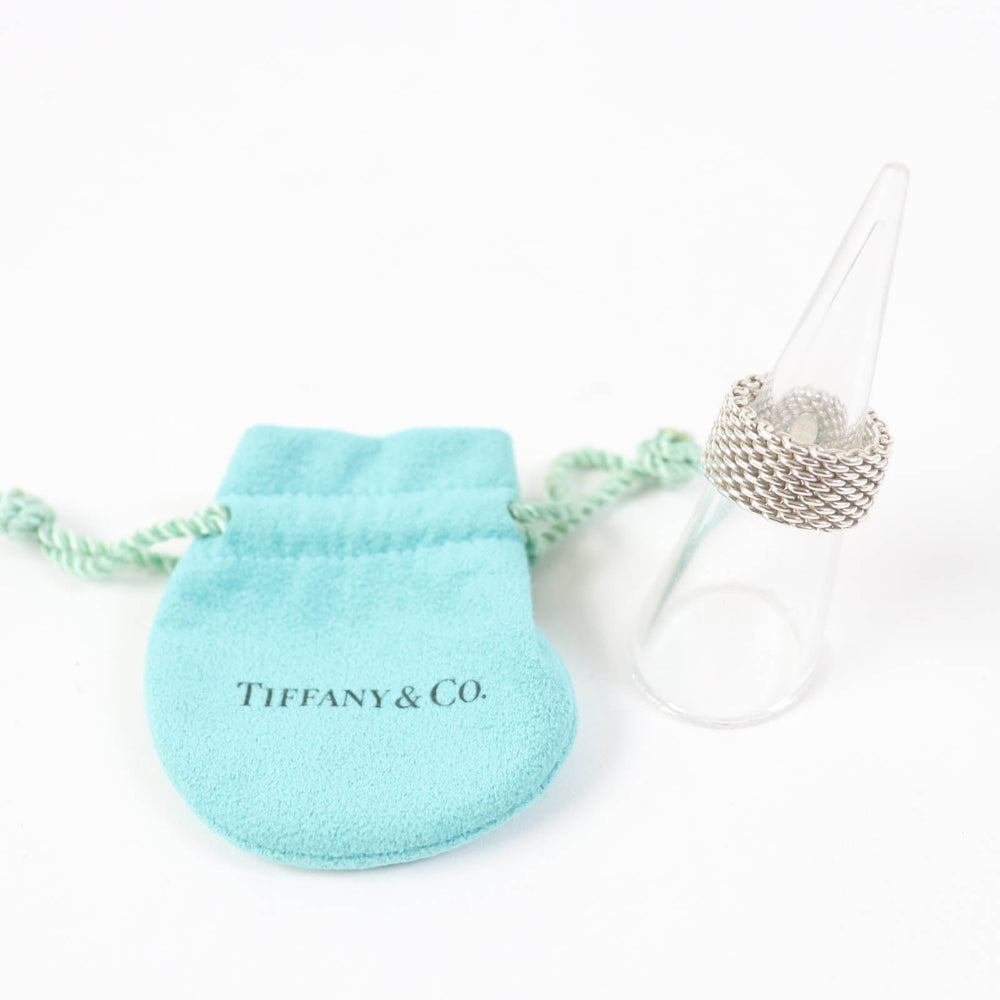 TIFFANY&Co. Ring Main�FAG925 Silver Somerset Women Used Authentic