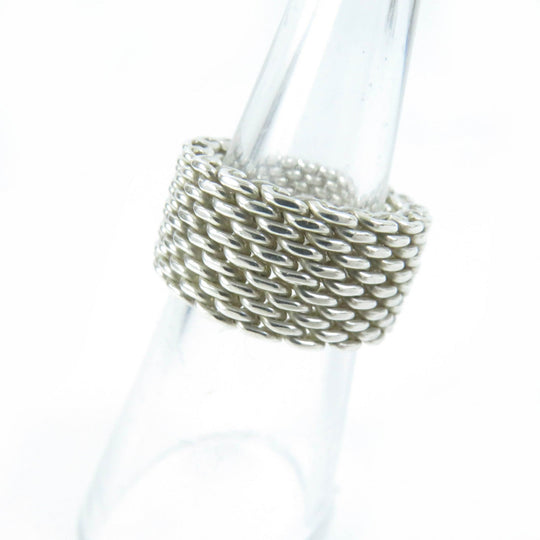 TIFFANY&Co. Ring Main�FAG925 Silver Somerset Women Used Authentic