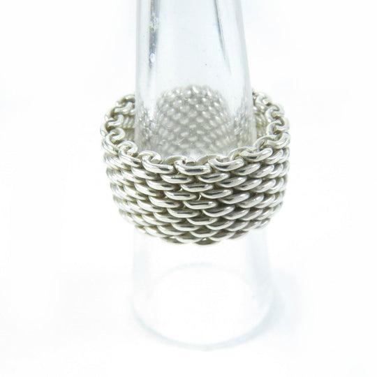 TIFFANY&Co. Ring Main�FAG925 Silver Somerset Women Used Authentic