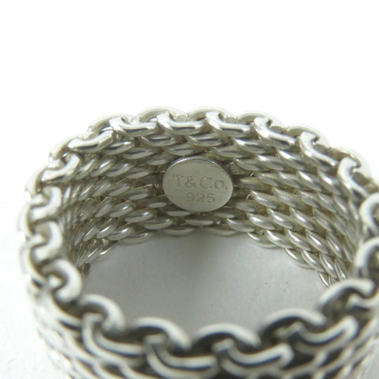 TIFFANY&Co. Ring Main�FAG925 Silver Somerset Women Used Authentic