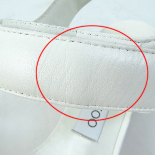 JIMMY CHOO Sandals Main: Leather white BLAIR Women 38 Used Authentic