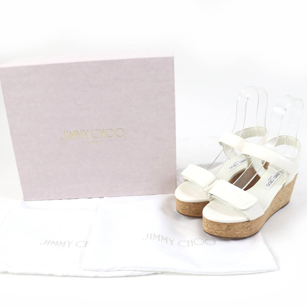 JIMMY CHOO Sandals Main: Leather white BLAIR Women 38 Used Authentic