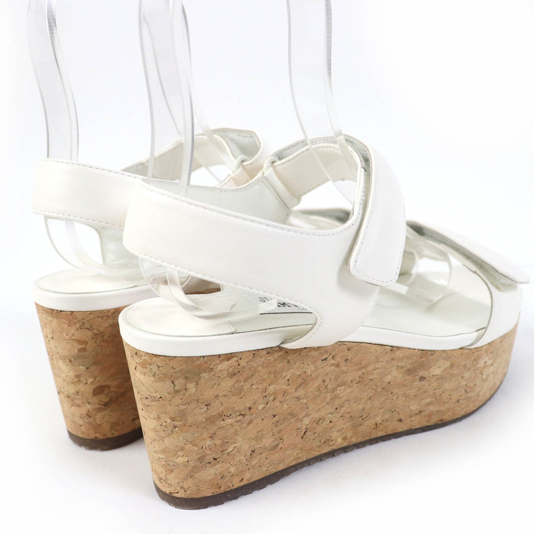 JIMMY CHOO Sandals Main: Leather white BLAIR Women 38 Used Authentic