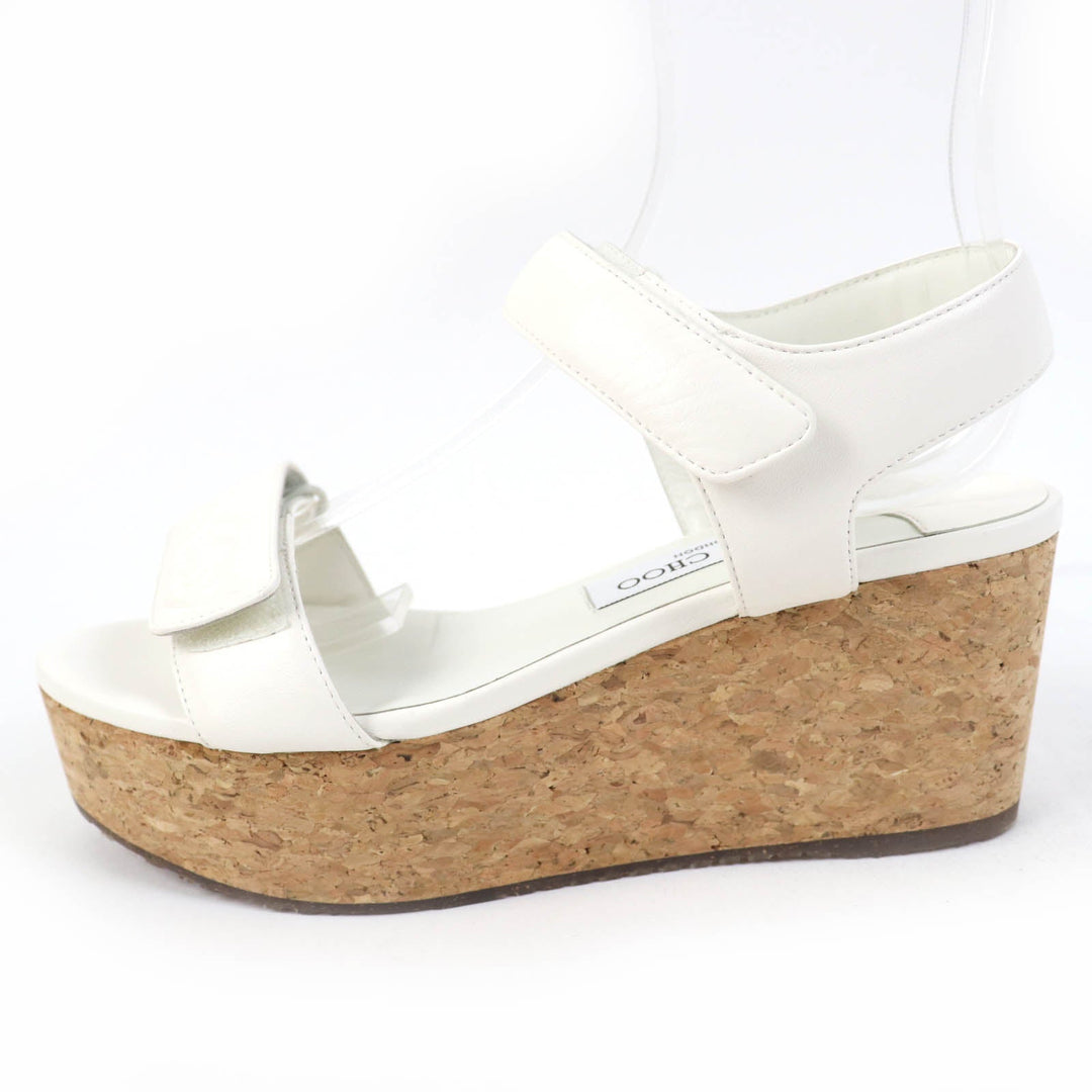 JIMMY CHOO Sandals Main: Leather white BLAIR Women 38 Used Authentic