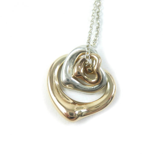 TIFFANY&Co. Necklace Main: AG925, Part: 750 Silver gold El Saperetti Women Used Authentic