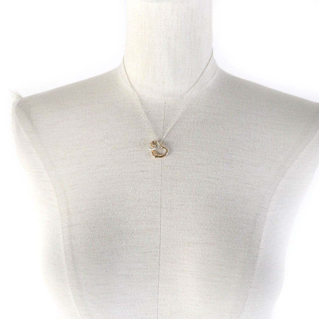 TIFFANY&Co. Necklace Main: AG925, Part: 750 Silver gold El Saperetti Women Used Authentic