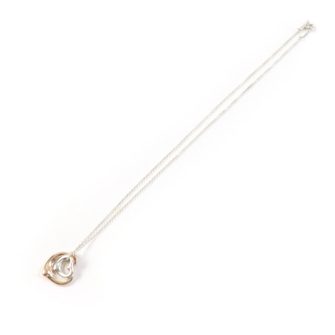 TIFFANY&Co. Necklace Main: AG925, Part: 750 Silver gold El Saperetti Women Used Authentic