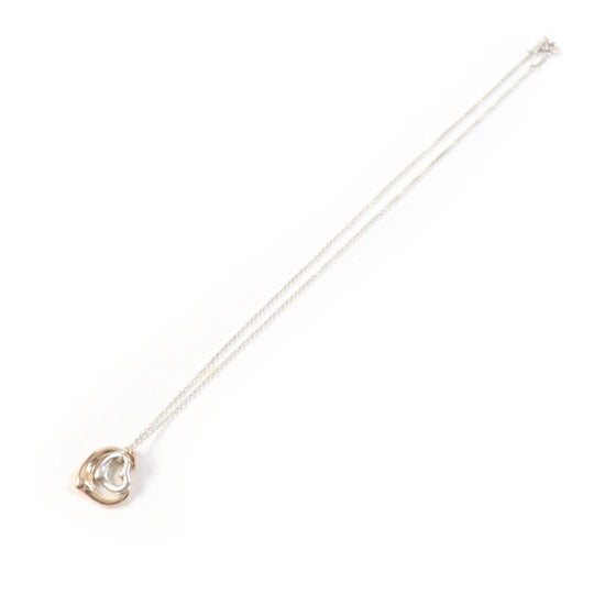 TIFFANY&Co. Necklace Main: AG925, Part: 750 Silver gold El Saperetti Women Used Authentic