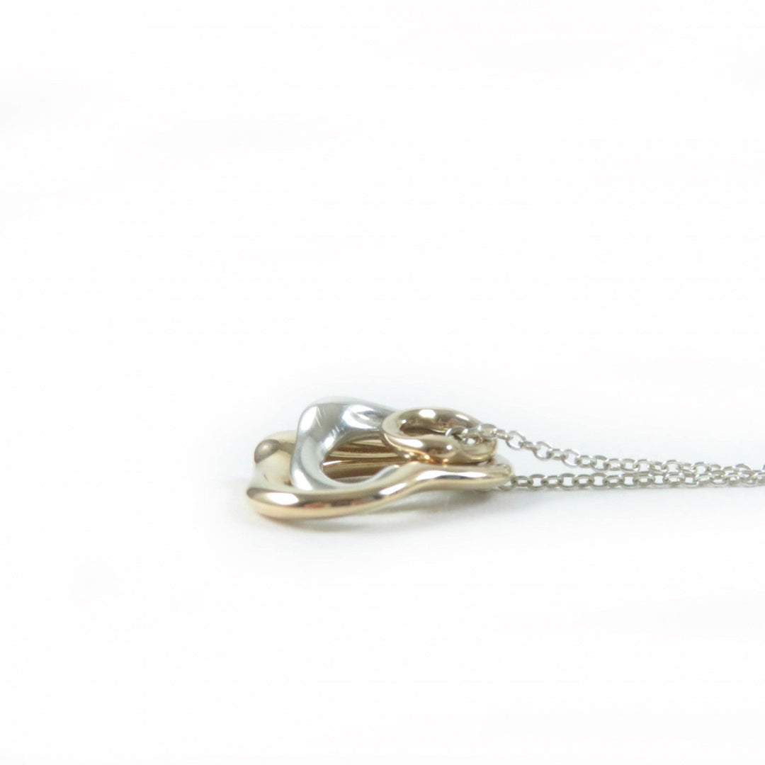TIFFANY&Co. Necklace Main: AG925, Part: 750 Silver gold El Saperetti Women Used Authentic