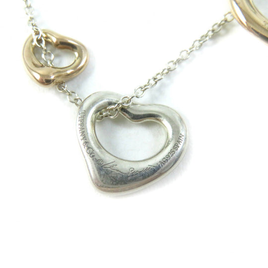 TIFFANY&Co. Necklace Main: AG925, Part: 750 Silver gold El Saperetti Women Used Authentic
