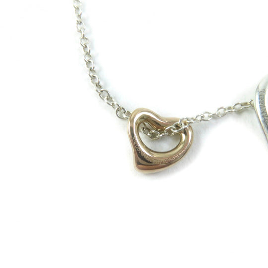 TIFFANY&Co. Necklace Main: AG925, Part: 750 Silver gold El Saperetti Women Used Authentic