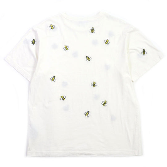 Dior HOMME Short sleeve T-shirt 923J609W5041 Main: 100% cotton, embroidery: 75% rayon, 25% polyester white mens XL Used Authentic