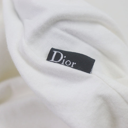 Dior HOMME Short sleeve T-shirt 923J609W5041 Main: 100% cotton, embroidery: 75% rayon, 25% polyester white mens XL Used Authentic