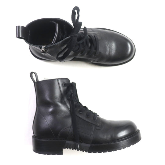 Valentino Garavani short boots TWE55Y2 Main: Leather black VLTN mens 40 Used Authentic