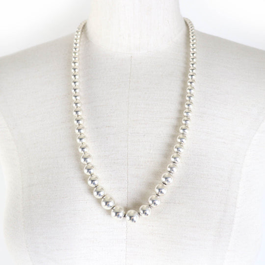 TIFFANY&Co. Necklace Main�FSV925 Silver Hardware ball necklace Women Used Authentic