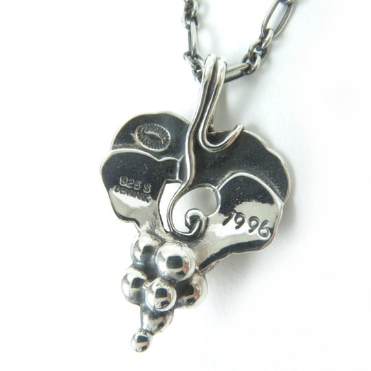 Georg Jensen Necklace Main: SV925, Part: Carnelian Silver Red 1996 Year Necklace Women Used Authentic