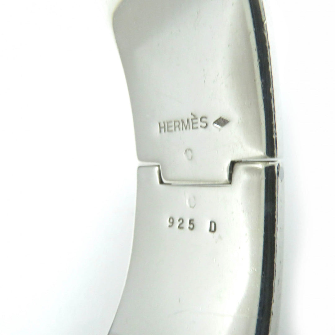 HERMES bracelet Main�FSV925 Silver Blue type Emilel GM Women Used Authentic