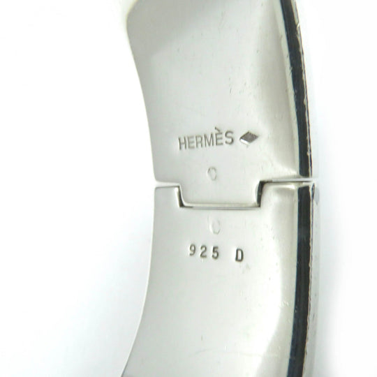 HERMES bracelet Main�FSV925 Silver Blue type Emilel GM Women Used Authentic
