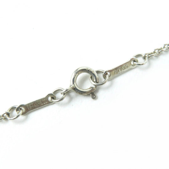 TIFFANY&Co. Necklace Main�FSV925 Silver El Saperetti Open Heart Large Necklace Women Used Authentic