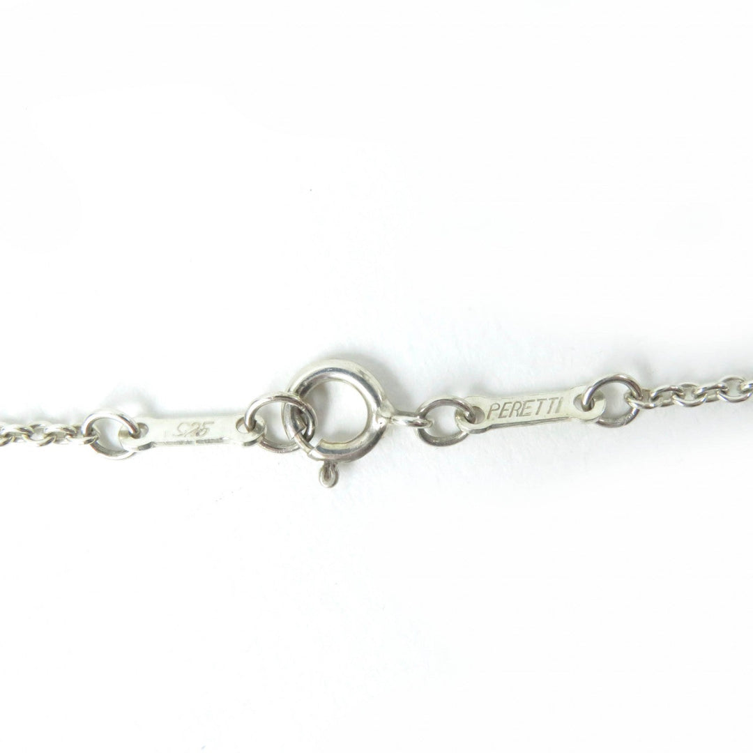 TIFFANY&Co. Necklace Main�FSV925 Silver El Saperetti Open Heart Large Necklace Women Used Authentic