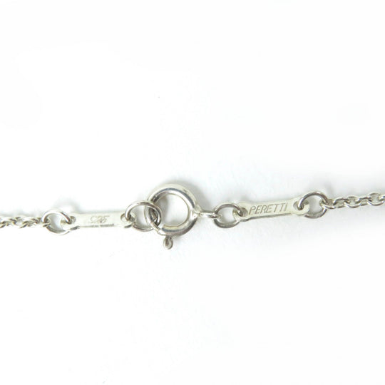 TIFFANY&Co. Necklace Main�FSV925 Silver El Saperetti Open Heart Large Necklace Women Used Authentic