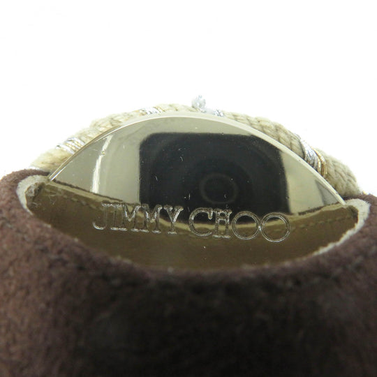 JIMMY CHOO Sandals Main: Suede leather Brown PRAISE Women 38 1/2 Used Authentic