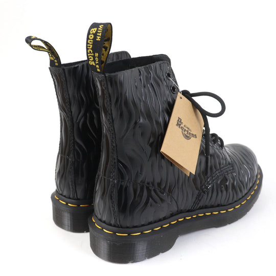 Dr.Martens short boots 26716001 Main: Leather black 1460 PASCAL ZEBRA Women 38 Used Authentic