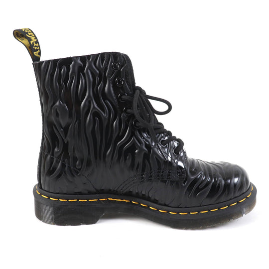 Dr.Martens short boots 26716001 Main: Leather black 1460 PASCAL ZEBRA Women 38 Used Authentic