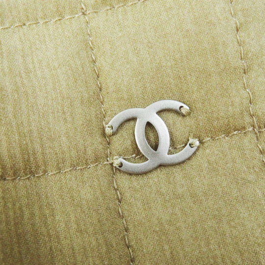 CHANEL one piece 00S P15722 Outer: 100% silk, Lining: 100% silk Khaki beige type Gabriel Women 36 Used Authentic