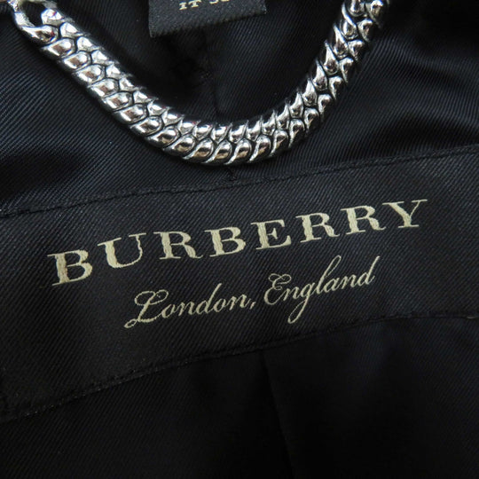 BURBERRY Military jacket 4545146 Outer: 100% wool, Part: 100% wool, Part: 90% cotton, Part: 10% polyester Navy Women 36 Used Authentic