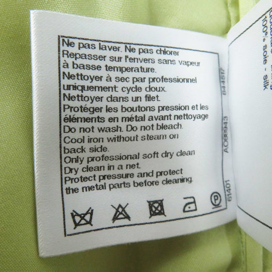 CHANEL Tweed skirt P65340 Outer: 100% wool, Lining: 100% silk Light green Women 36 Used Authentic